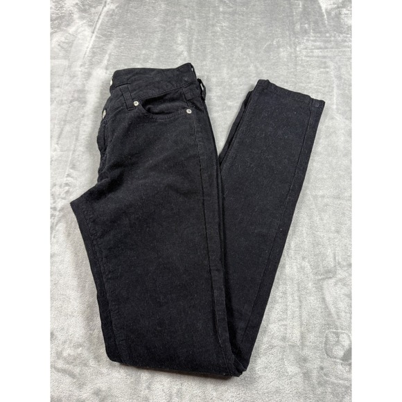 Zadig‎ & Voltaire Corduroy Pants Black Womens Denim Jeans Size 36 4 / 6